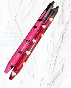 Image of Valentine's Day Glitter Pens With Clip