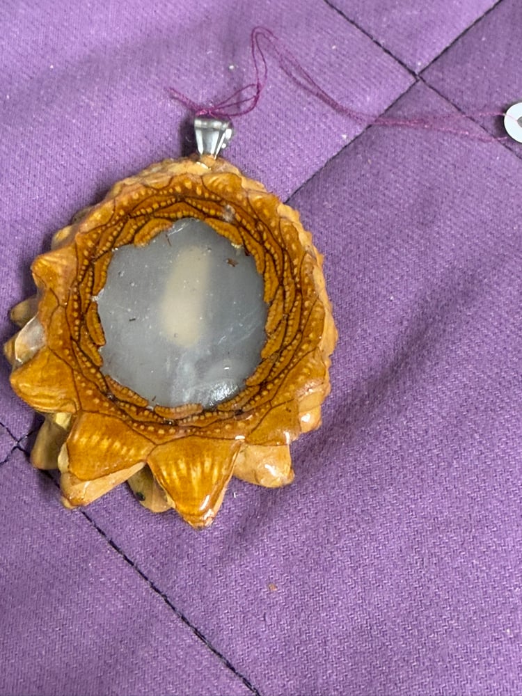 Image of Pickle Rick Pinecone Charm | Handmade PNW Resin Jewelry | #98