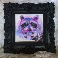 Image 1 of ‘Cotton Candy Trash Pandy’ Framed Print