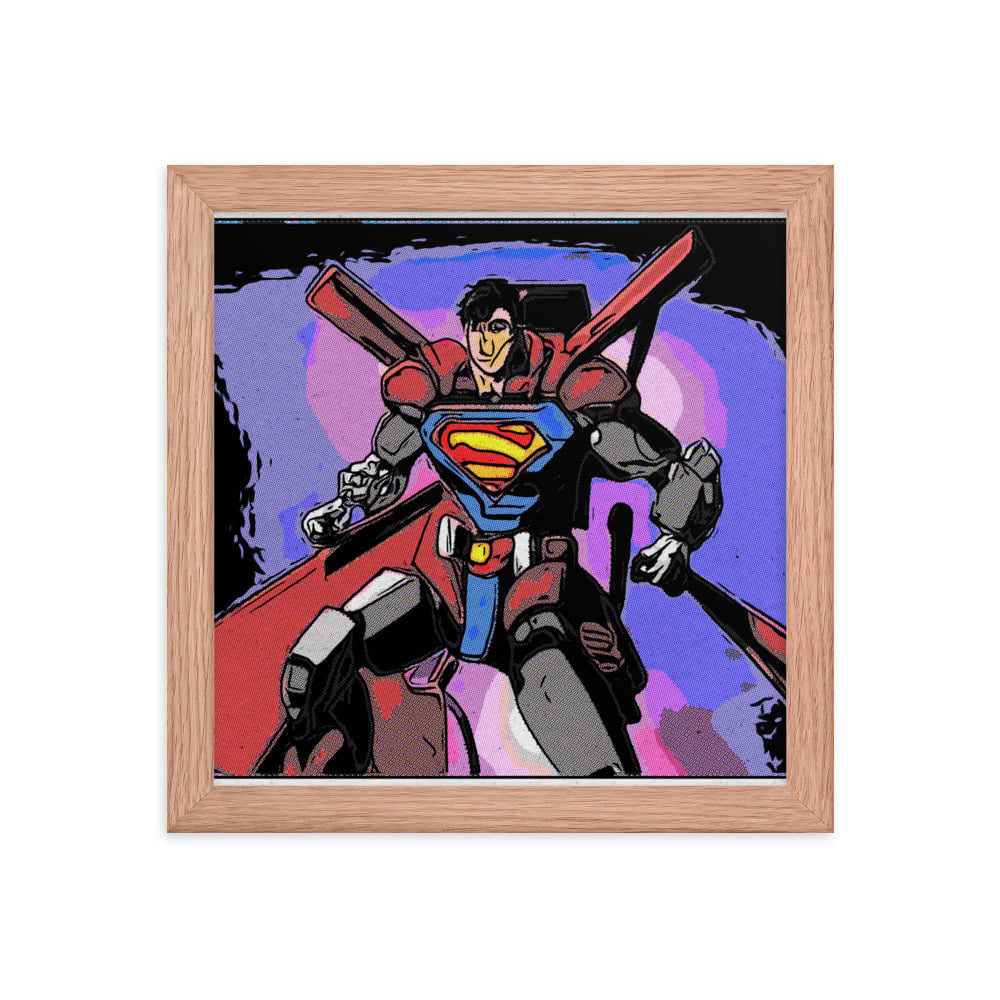 ZEN EXP - Robo-Superman Framed photo paper poster