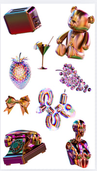 Image 1 of Chromatic Pop Dreams Sticker Sheet