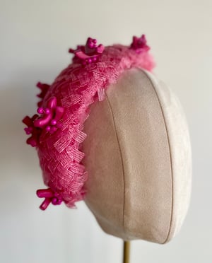 Image of Rose pink headpiece 