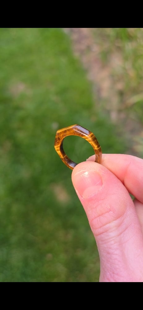 Image of Tiger’s Eye Slim Signet 