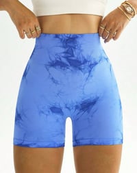 Image 2 of Sky Blue Swirl Shorts