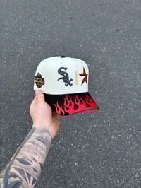 Image 1 of TWO TONE WHITE SOX x ASTROS CUSTOM FITTED CAP