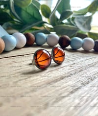 Image 2 of Basketball Cabochon Studs