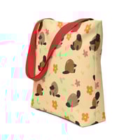 Image 1 of Pecan the Platypus Tote Bag (Yellow)