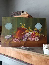 Image 1 of Peinture anémones et mimosa