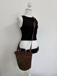 Image 1 of Vintage leather brown side bag