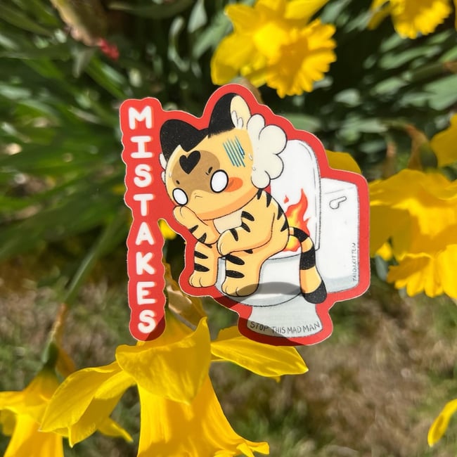 Taiga Toilet Vibe Stickers