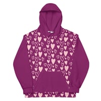 Image 1 of PINK HEARTS HOODIE 