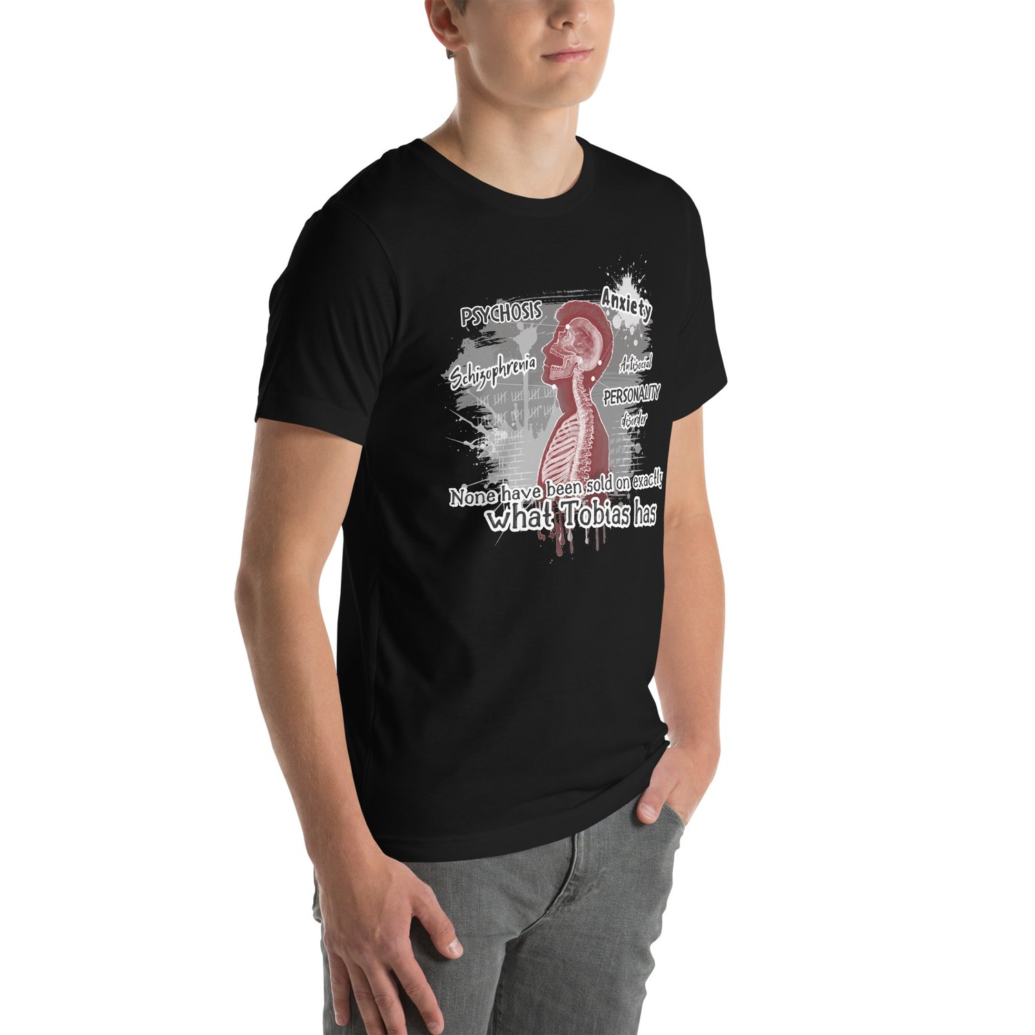 Image of Officially licensed Leigh Rivers Psychotic obsession Tobias Unisex t-shirt