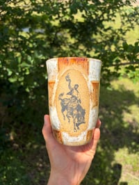 Image 1 of 12 oz. Checkered to go mug