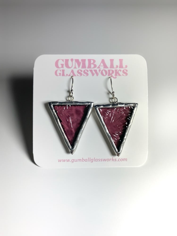 Flora Stained Glass Earrings