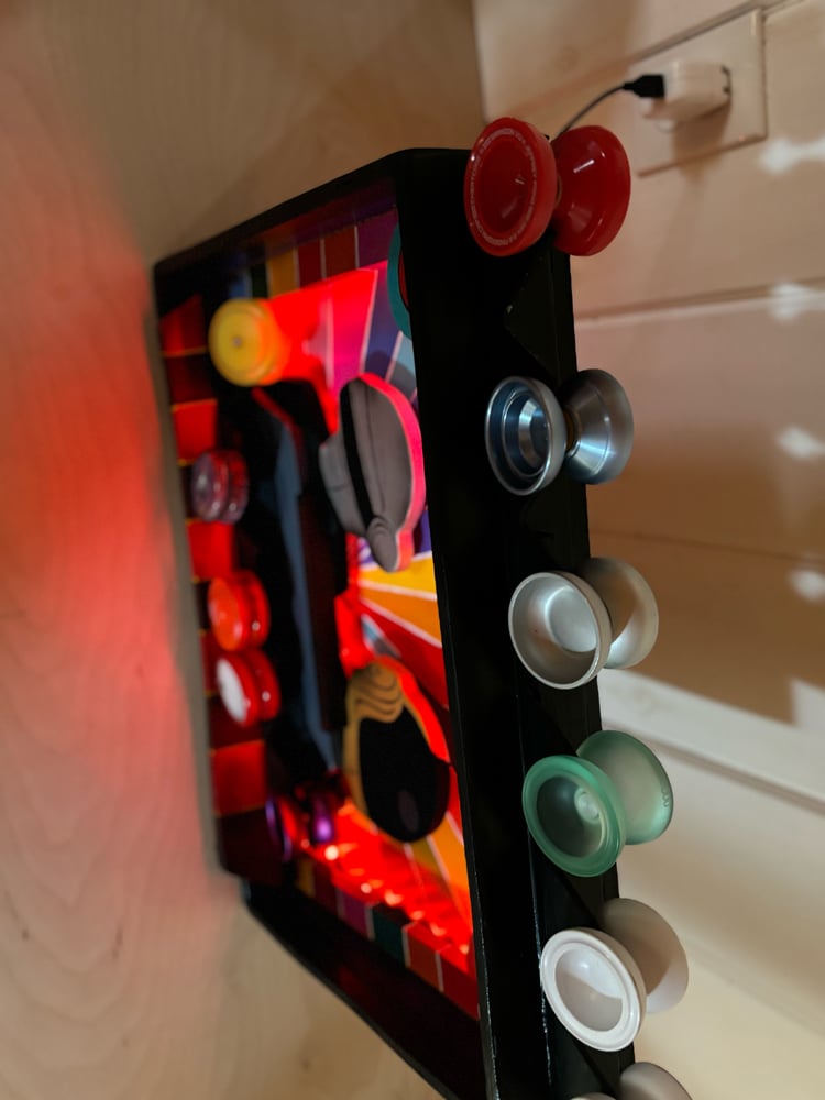 Image of Daft Punk DJ Yo-Yo Display with L.E.D. Lights