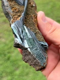 Image 7 of Vivianite & Ludlamite on Matrix Specimen |Brazil #2860