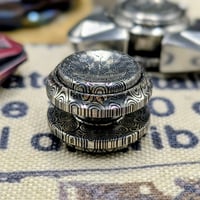 Image 18 of Preorder A New Linkage Button---DOME in Damasteel