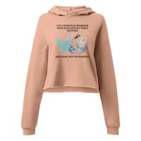 Image 3 of Women Spiritual Warrior Crop Hoodie