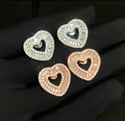 S.Mariee Collection💎 Large Bling Heart Studs