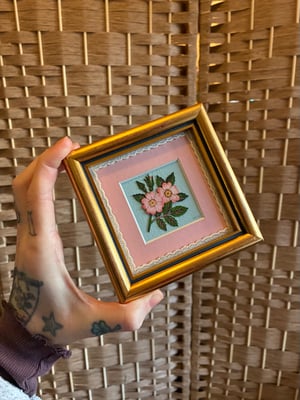 Image of Pink & Gold Framed Cutouts Original