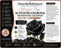 Image 2 of “BLAQUE ROSE” Activated Charcoal Detoxifying Shampoo 