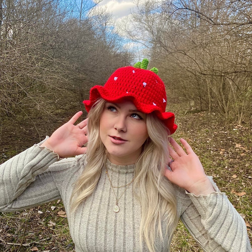 Image of strawberry hat