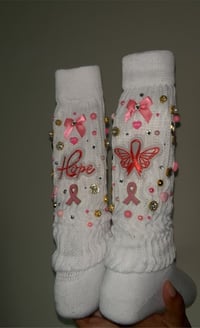Image 2 of Breast Cancer Awareness Socks 