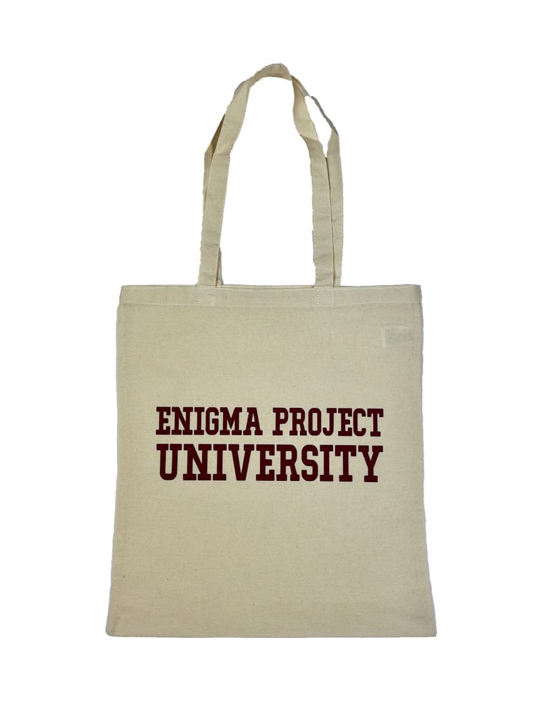 Image of Enigma Project University Tote Bags.