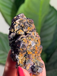Image 4 of SUGARY IRIDESCENT IRON STAINED FLUORITE -CHINA-