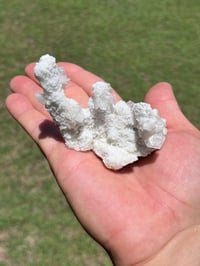 Image 14 of Quartz Stalagmite Coated With Aragonite & Clear Rhombohedral Calcite #2544