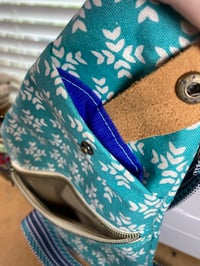 Image 4 of Aqua Canvas Traveler Sling