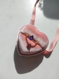 Image 9 of simple purple ring 紫锆石戒指