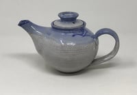 Image 5 of White and Blue Glazed small Tea Pot
