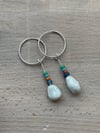 Roman bead hoops - multi