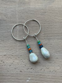 Image 2 of Roman bead hoops - multi