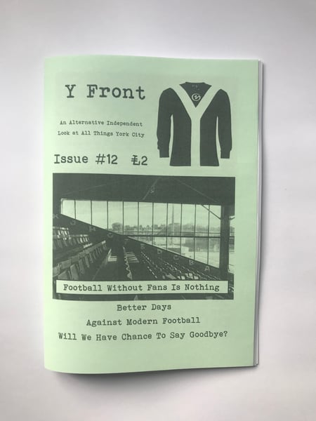 Image of Y Front Fanzine Issue 12