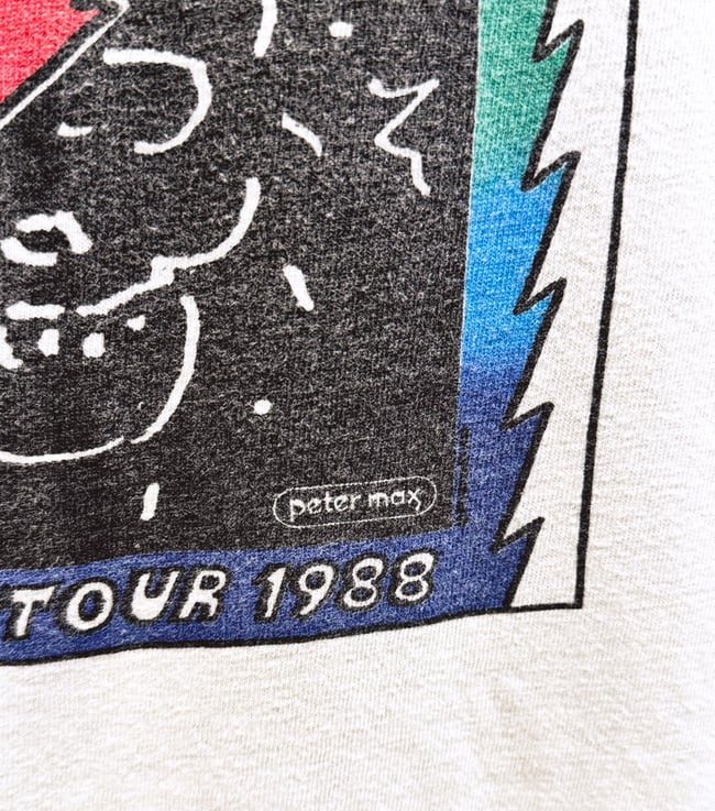 Rare Grateful Dead 1988 Spring Tour Peter Max T-Shirt - Fits M