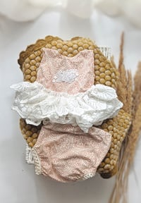 Image 1 of Photo prop - Newborn girls photography set - Erin - rusty flowers