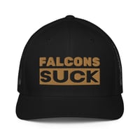 Image 1 of Falcons Suck Closed-back trucker cap