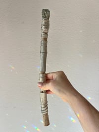 Image 2 of *new* PYRITE + SILVER petite crystal wand