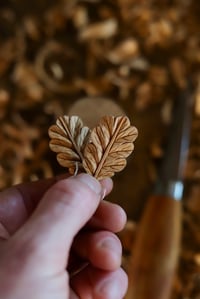 Image 5 of Oak Leaf Earrings ~~