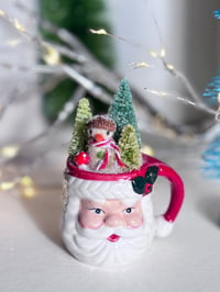 Image 2 of Tiny Santa Mug Winter Scene 1 