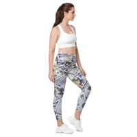 Image 1 of Crossover leggings with pockets