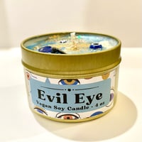 Image 5 of Evil Eye Candle | 4 oz | Metal Tin