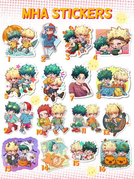 Image of MHA stickers