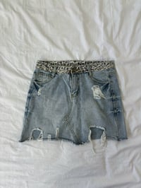 Image 1 of Denim mini skirt // 36