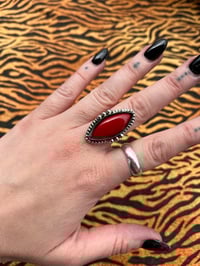 Image 1 of Sterlingsilber Ring mit rotem Rosarita