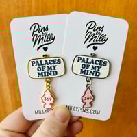 Image 1 of Louis Tomlinson’s “Palaces of my Mind” Rearview Mirror Enamel Pin & Magnet