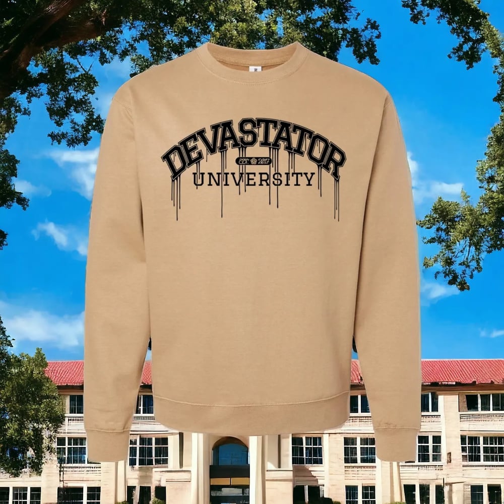 Black on Sandstone Devastator University Sweatshirt