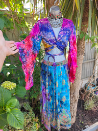 Image 4 of Stevie sari top -tie dye rainbow 6-12 uk